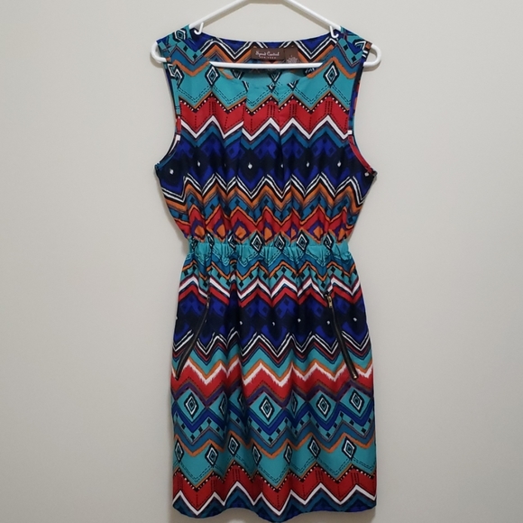Speed Control Dresses Speed Control New York Multi Color Dress Sz